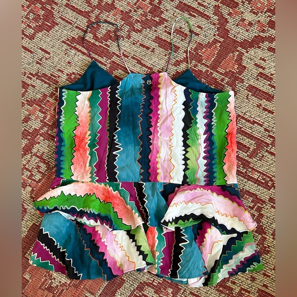 Marie Oliver Ruffled Racerback Tank Top - Picture 2 of 4